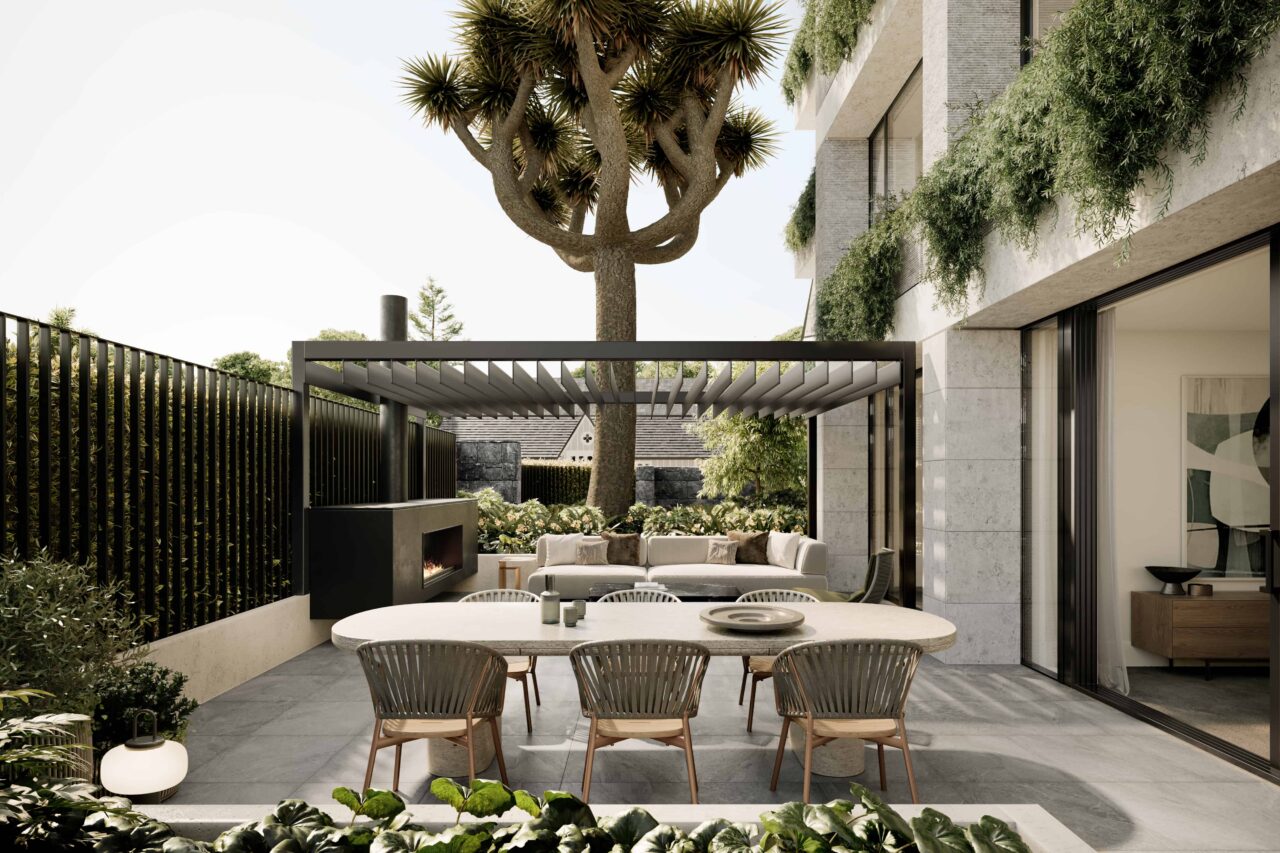 Outdoor Living - One Saint Stephens Apartments, Parnell, Auckland