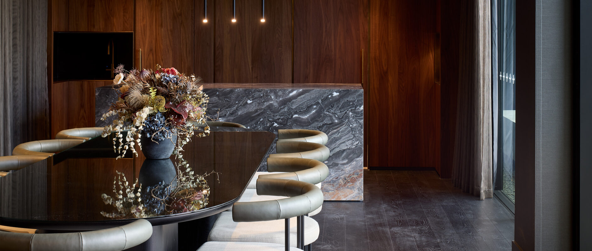 The Private Dining Room - One Saint Stephens Apartments, Parnell, Auckland
